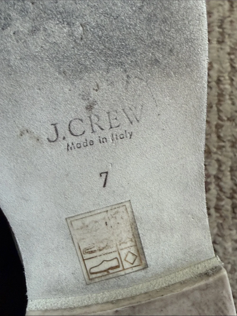 J. Crew black suede